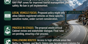 Sikkim Considering New Regulations for Non-State Motorcycles in Restricted Zones