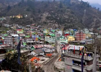 पर्यटन सीजन से पहले मंगन पुलिस ने उत्तरी क्षेत्रों में यातायात व सुरक्षा व्यवस्था का लिया जायजा