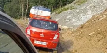 NH-10 के 20 माइल पर आवाजाही बहाल, जाम से यातायात धीमा